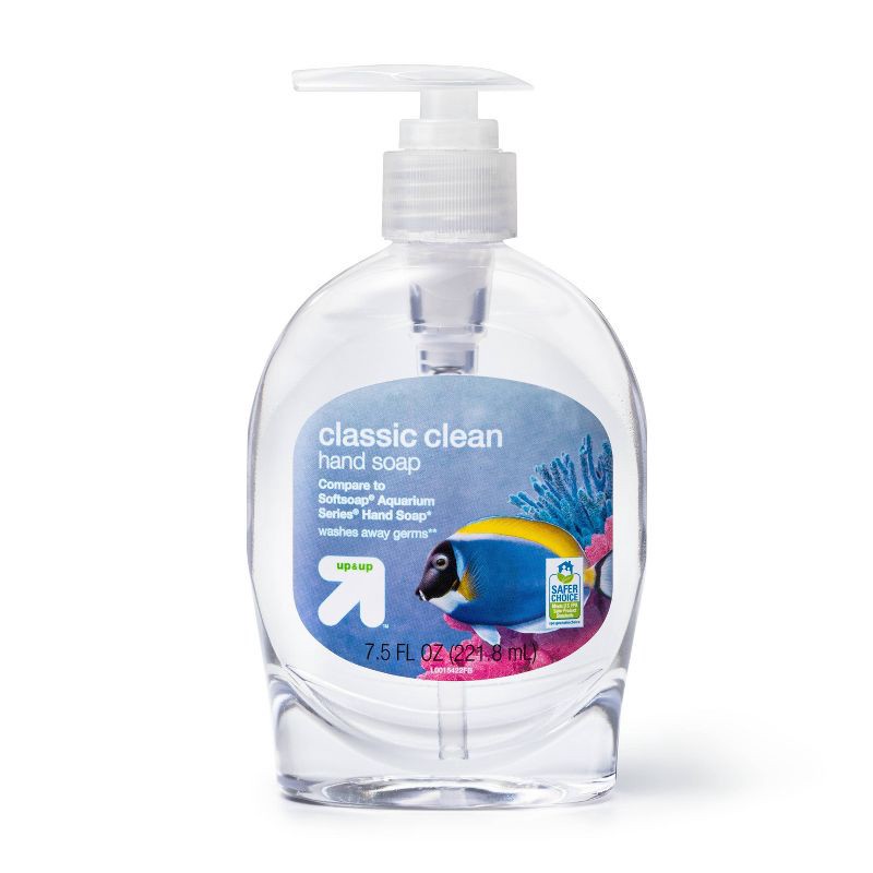 slide 1 of 4, Clear Liquid Hand Soap - 7.5 fl oz - up & up™, 7.5 fl oz