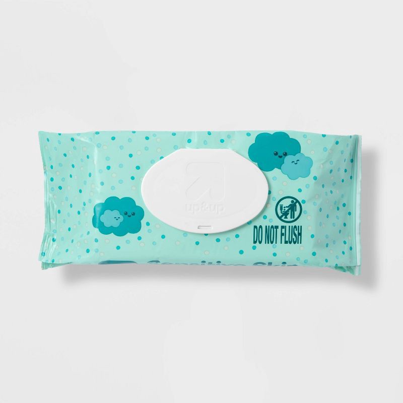 slide 3 of 5, Sensitive Skin Baby Wipes - 5pk/460ct Total - up&up™, 5 ct, 460 ct