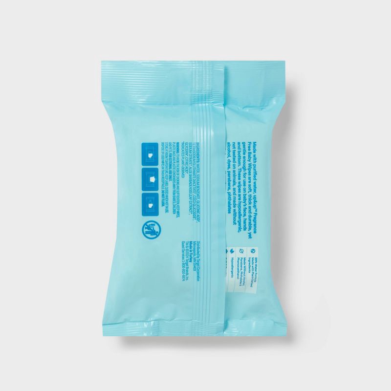 slide 4 of 6, Fragrance Free Baby Wipes Travel Pack - 20ct - up&up™, 20 ct