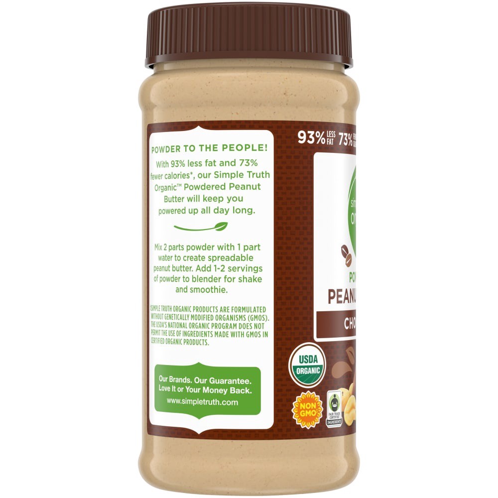 slide 2 of 4, Simple Truth Organic Powdered Chocolate Peanut Butter, 6.5 oz