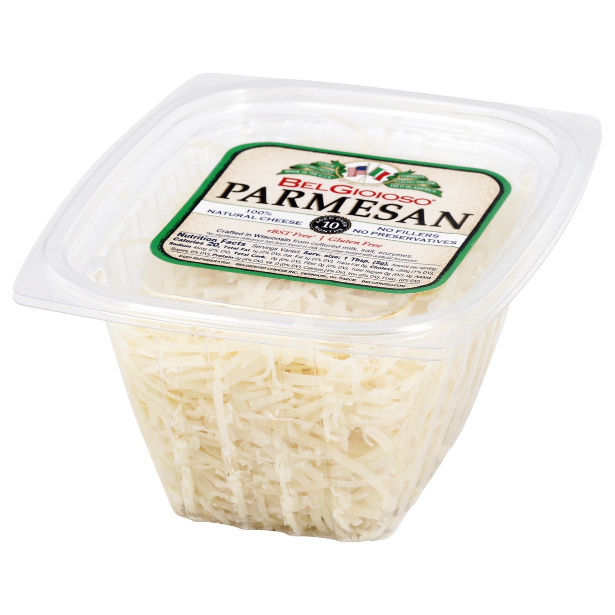slide 6 of 9, BelGioioso Shredded Parmesan Cheese 1 ea, 1 ct