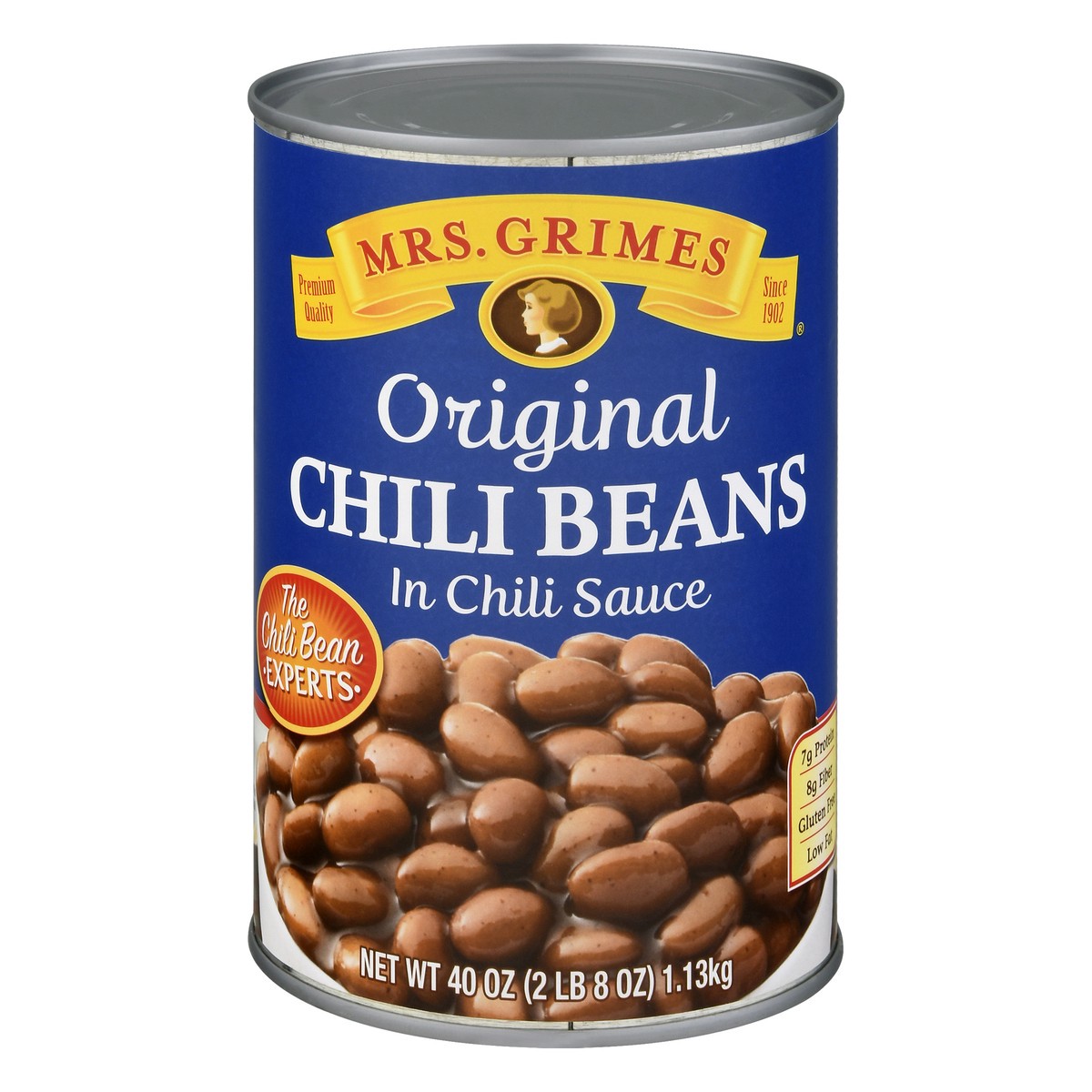 slide 1 of 10, Mrs. Grimes Original Style Chili Beans, 40 oz