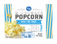 slide 1 of 1, Kroger 94% Fat Free Microwave Popcorn, 3 ct; 3 oz