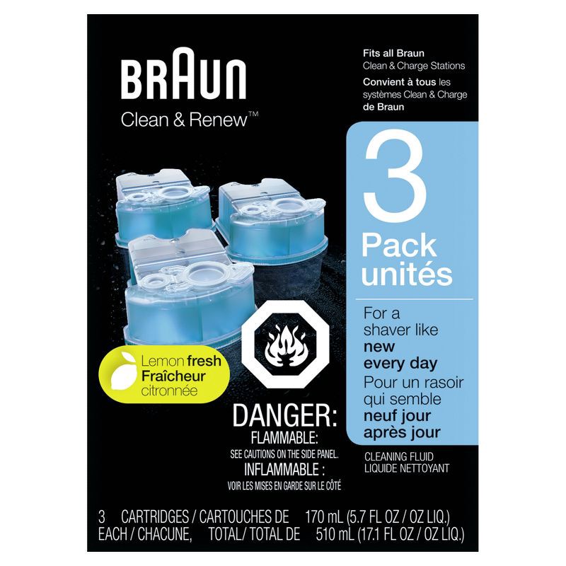 slide 8 of 13, Braun Clean & Renew Refill Cartridges for Clean & Charge Systems CCR - 3pk, 3 ct