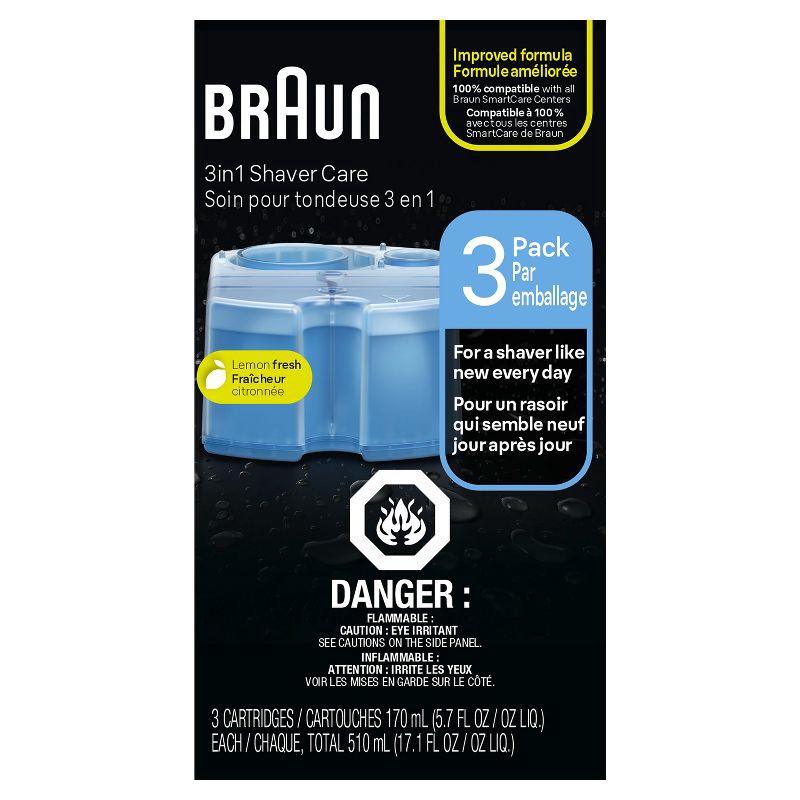 slide 8 of 8, Braun Clean & Renew Refill Cartridges for Clean & Charge Systems CCR - 3pk, 3 ct