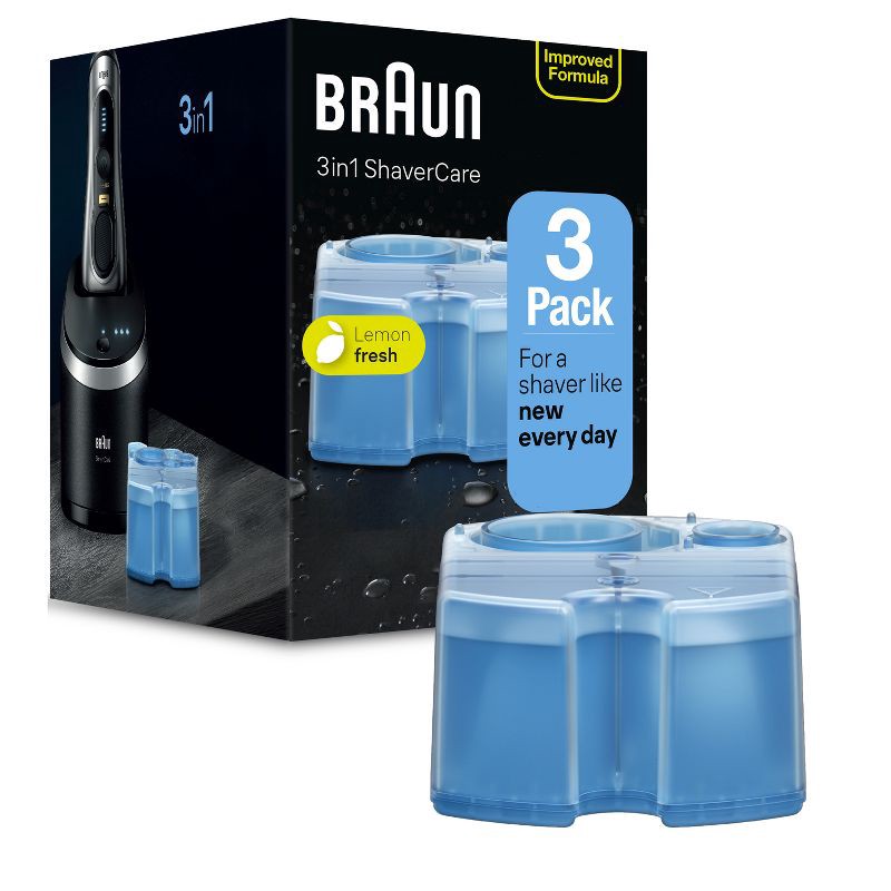 slide 1 of 8, Braun Clean & Renew Refill Cartridges for Clean & Charge Systems CCR - 3pk, 3 ct