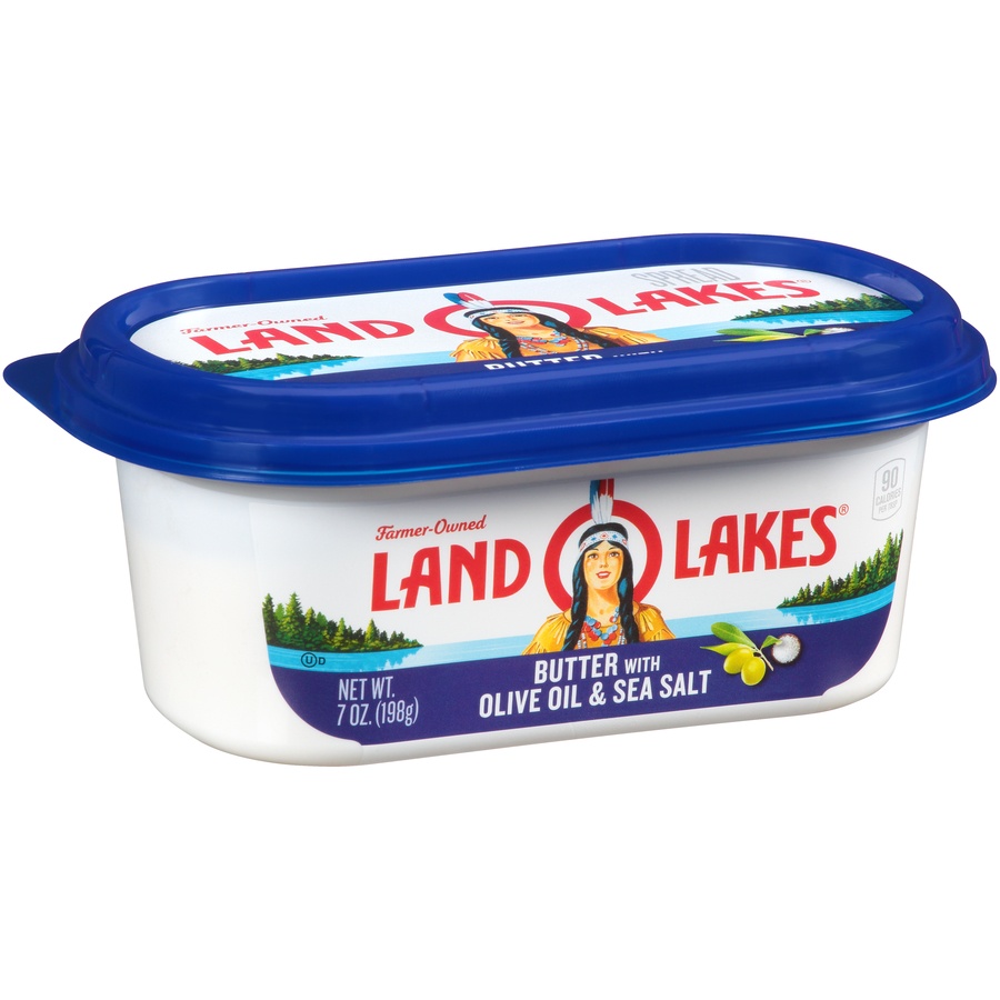 slide 2 of 8, Land O'Lakes Butter With Olive Oil, 7 oz