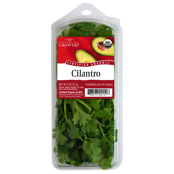 slide 1 of 1, Shenandoah Growers Organic Cilantro, 2 oz