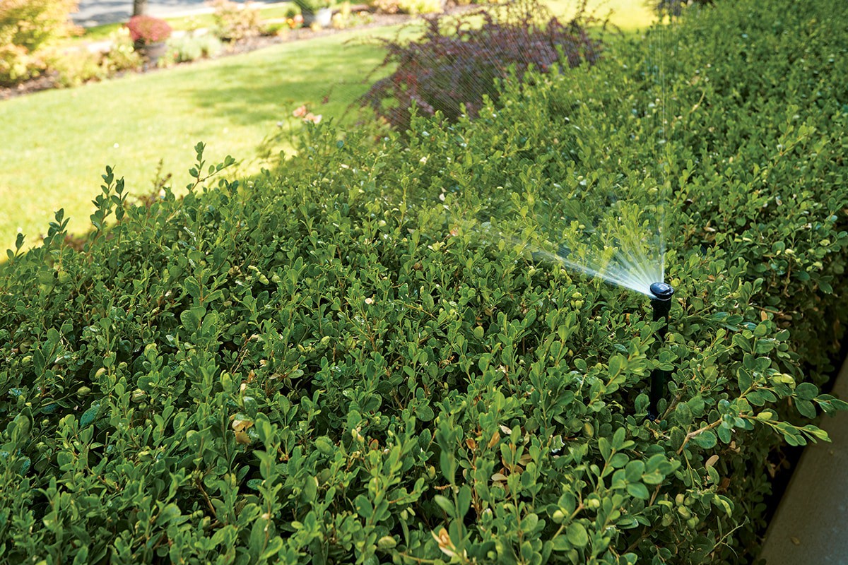 slide 5 of 5, Orbit 8-ft - 12-ft Adjustable Spray Adjustable Shrub head sprinkler, 1 ct