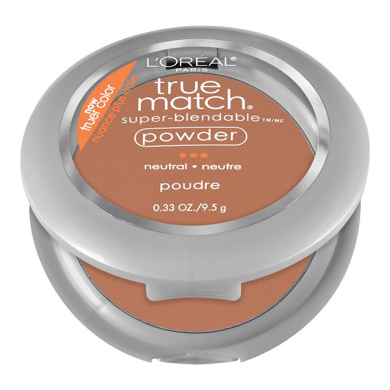 slide 3 of 4, L'Oreal Paris True Match Makeup Super Blendable Oil-Free Pressed Powder - N8 Cappuccino - 0.33oz, 0.33 oz