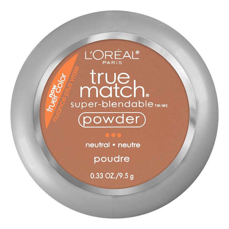 slide 1 of 4, L'Oreal Paris True Match Makeup Super Blendable Oil-Free Pressed Powder - N8 Cappuccino - 0.33oz, 0.33 oz