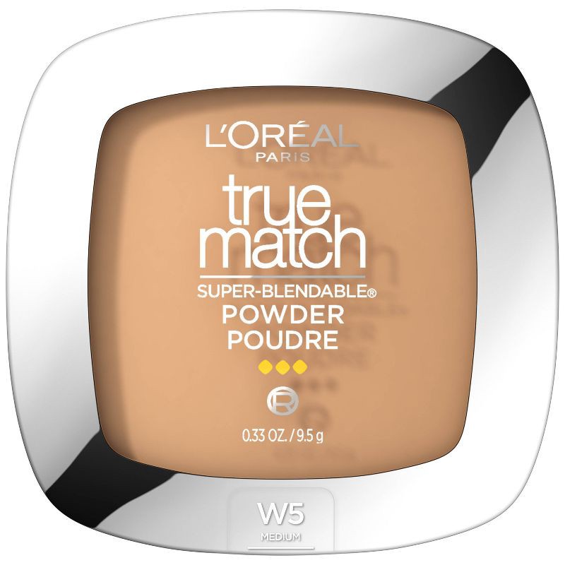 slide 1 of 7, L'Oreal Paris True Match Makeup Super Blendable Oil-Free Pressed Powder - W5 Sand Beige - 0.33oz, 0.33 oz