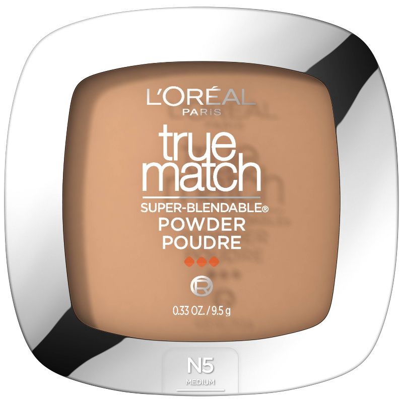 slide 1 of 7, L'Oreal Paris True Match Makeup Super Blendable Oil-Free Pressed Powder - N5 True Beige - 0.33oz, 0.33 oz
