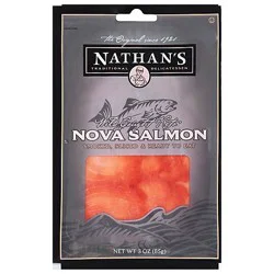 Nathan's Nova Salmon Sliced Smoked - 3 Oz
