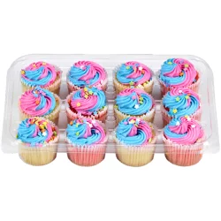 two-bite Unicorn Cupcake