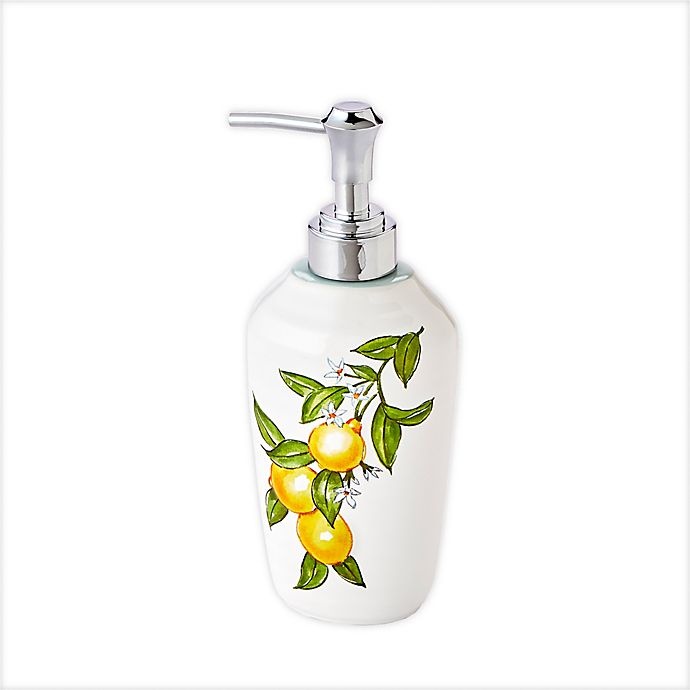 slide 1 of 1, Vern Yip by SKL Home Citrus Grove Lotion Dispenser - White, 1 ct