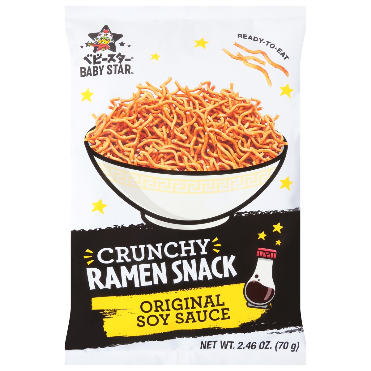 slide 13 of 14, Baby Star Crunchy Original Soy Sauce Ramen Snack 2.46 oz, 2.46 oz