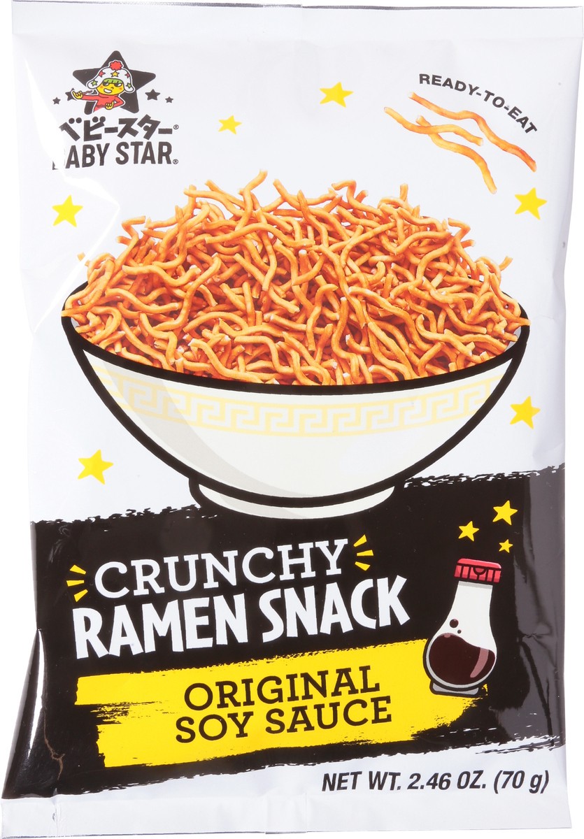 slide 4 of 14, Baby Star Crunchy Original Soy Sauce Ramen Snack 2.46 oz, 2.46 oz