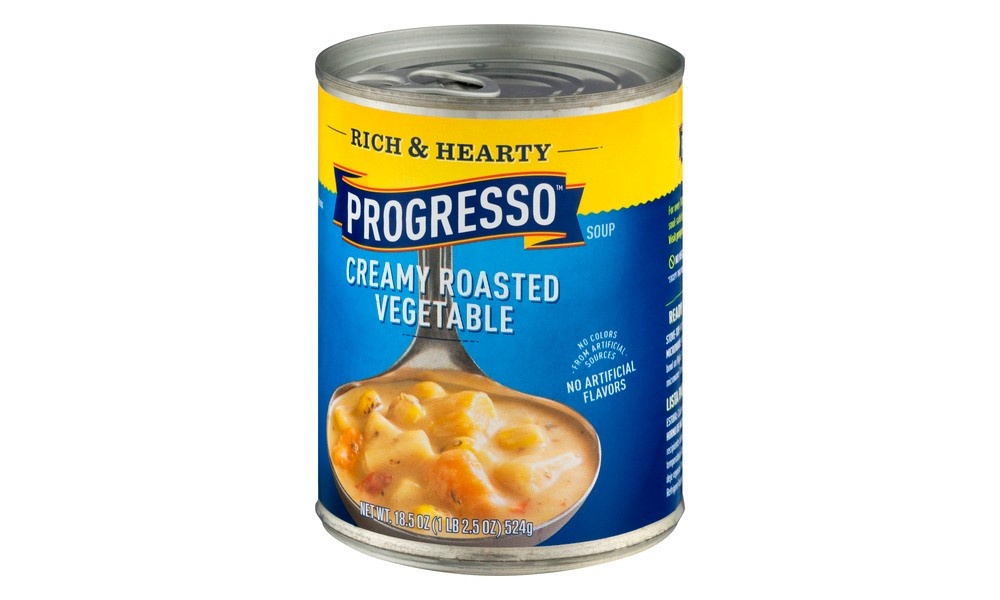 slide 2 of 3, Progresso Rich & Hearty Creamy Roasted Vegetable Soup, 18.5 oz