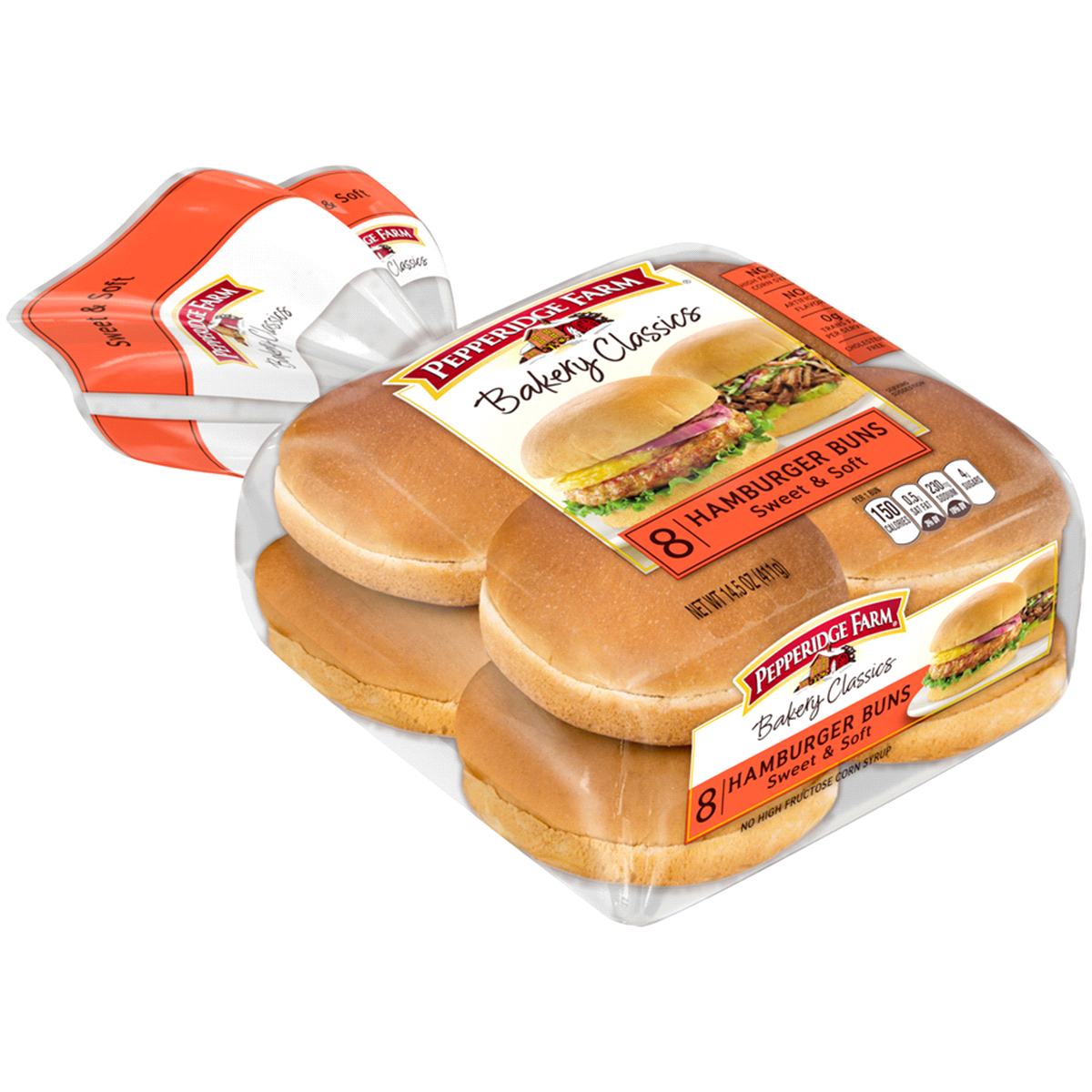 slide 2 of 3, Pepperidge Farm Sweet Hawaiian Hamburger Buns, 8-Pack Bag, 8 ct; 14.5 oz