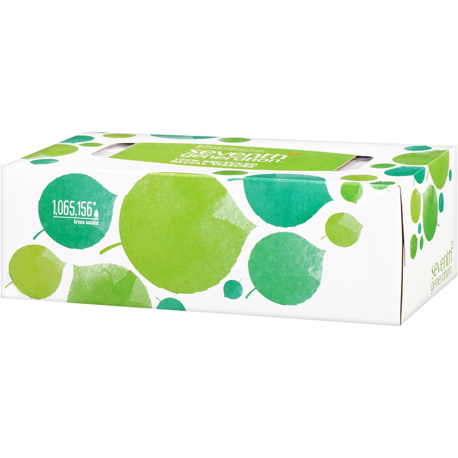 slide 3 of 6, Seventh Generation White Unscented Facial Tissues, 175 ct