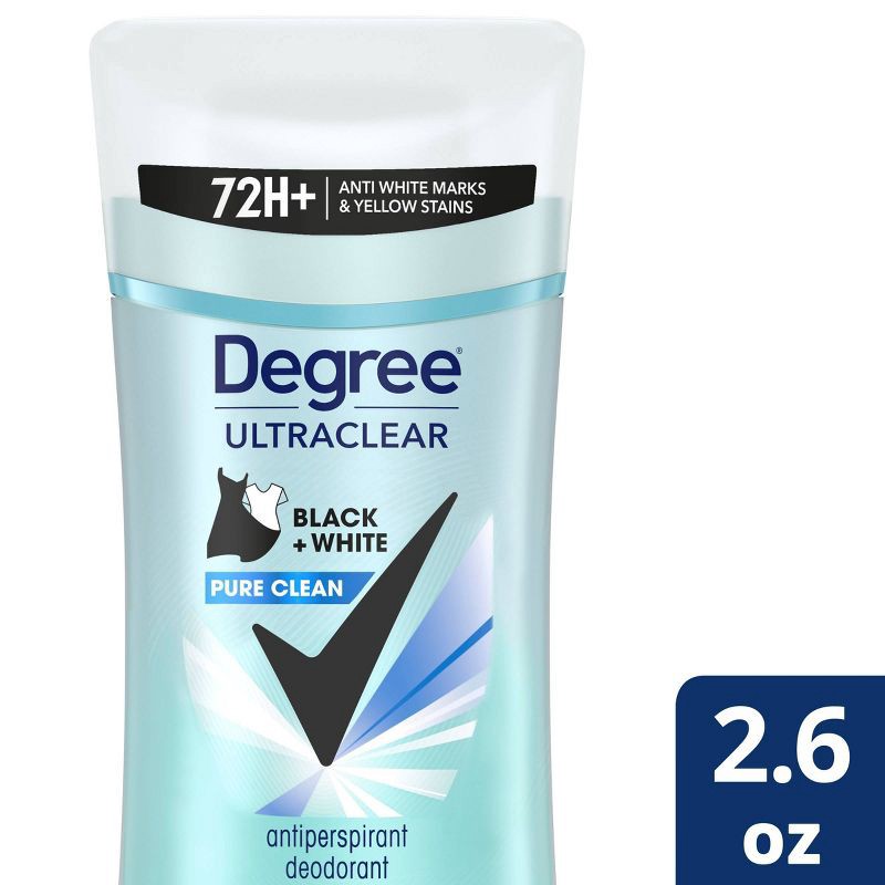 slide 1 of 9, Degree Ultraclear Black + White Pure Clean 72-Hour Antiperspirant & Deodorant - 2.6oz, 2.6 oz