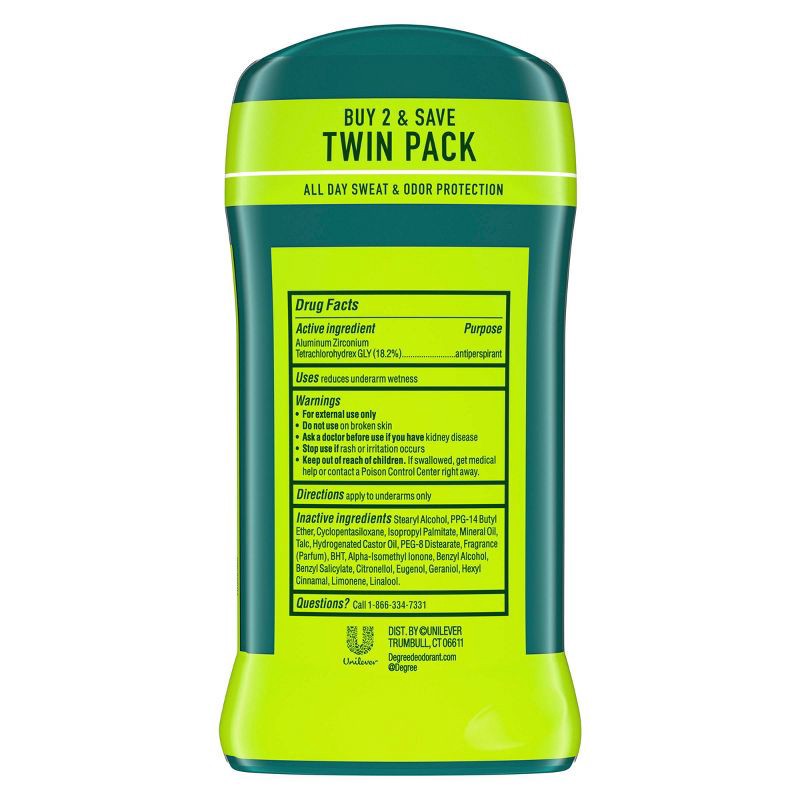slide 2 of 7, Degree Men Extreme Blast 48-Hour Antiperspirant & Deodorant - 2.7oz/2ct, 2 ct; 2.7 oz