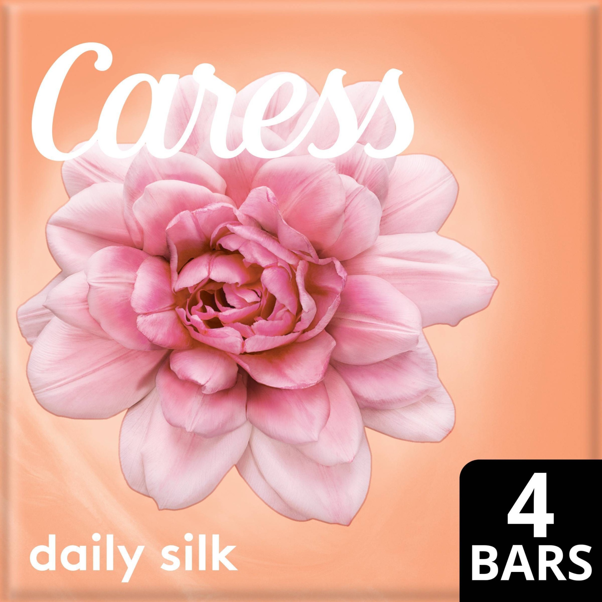 slide 1 of 3, Caress Daily Silk White Peach & Orange Blossom Scent Bar Soap - 4pk - 3.75oz each, 4 ct; 3.75 oz