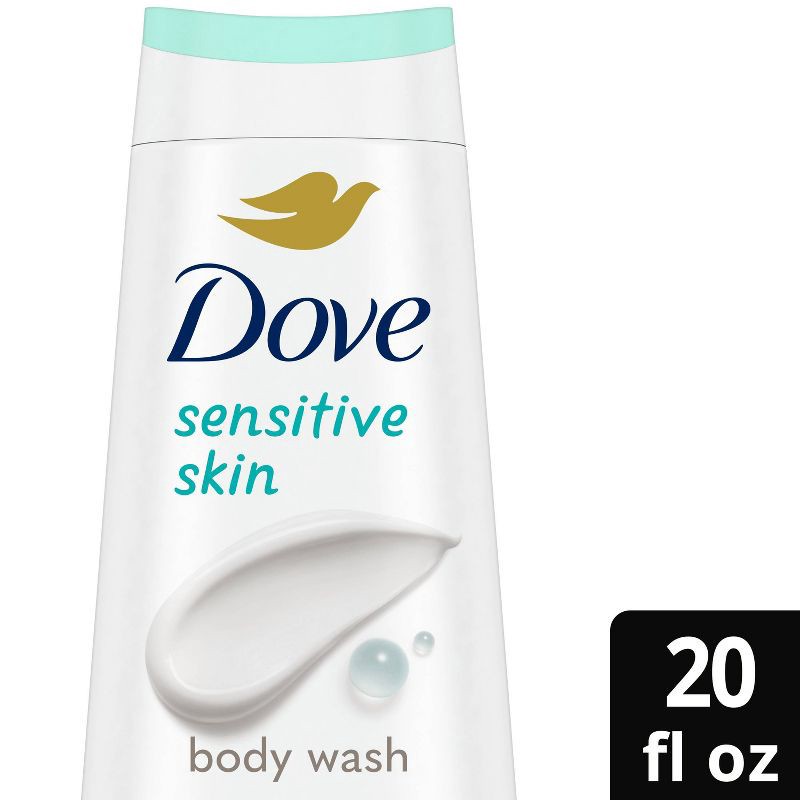 slide 1 of 8, Dove Beauty Dove Sensitive Skin Hypoallergenic Body Wash - 20 fl oz, 20 fl oz