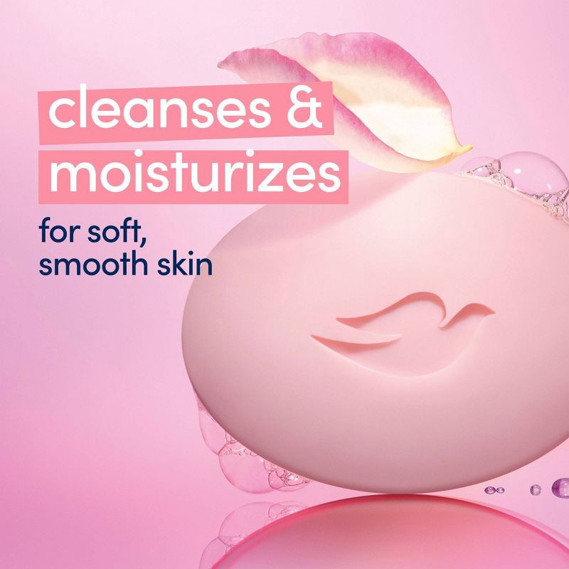 slide 4 of 7, Dove Beauty Pink Deep Moisture Beauty Bar Soap - 8pk - 3.75oz each, 8 ct, 3.75 oz