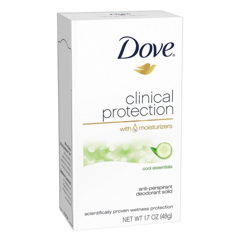 slide 3 of 5, Dove Beauty Clinical Protection Cool Essentials Women's Antiperspirant & Deodorant Stick - 1.7oz, 1.7 oz