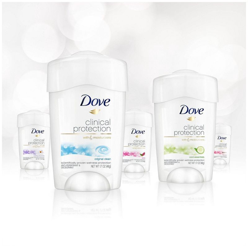 slide 5 of 5, Dove Beauty Clinical Protection Cool Essentials Women's Antiperspirant & Deodorant Stick - 1.7oz, 1.7 oz