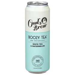 Owl's Brew White Tea & Watermelon Sparkling Tea 19.2 fl oz