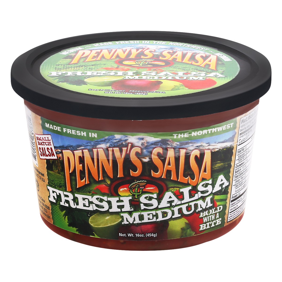 slide 1 of 1, Penny's Medium Salsa, 16 oz