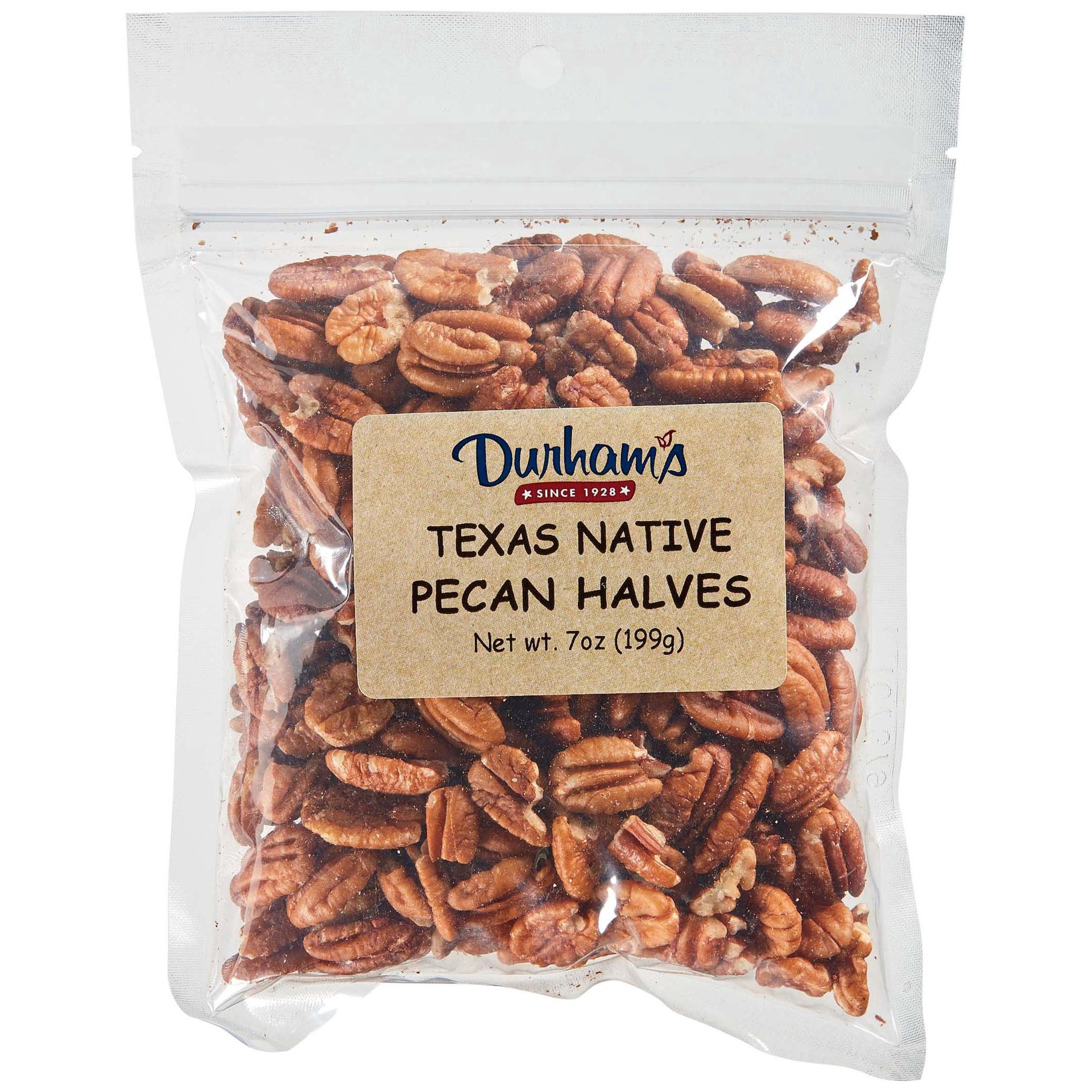 slide 1 of 1, Durham-Ellis Texas Native Pecan Halves, 7 oz