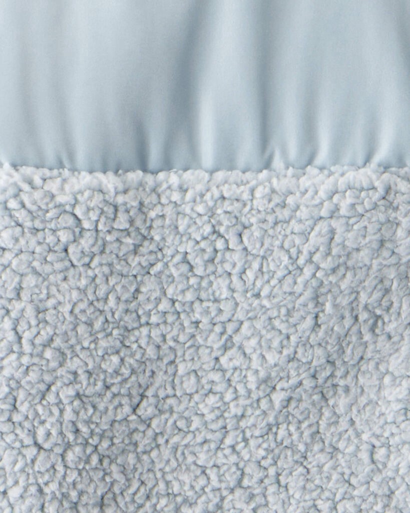 slide 2 of 2, Carter's Girls Long-Sleeve Sherpa Jacket - Blue Blue 7, 1 ct