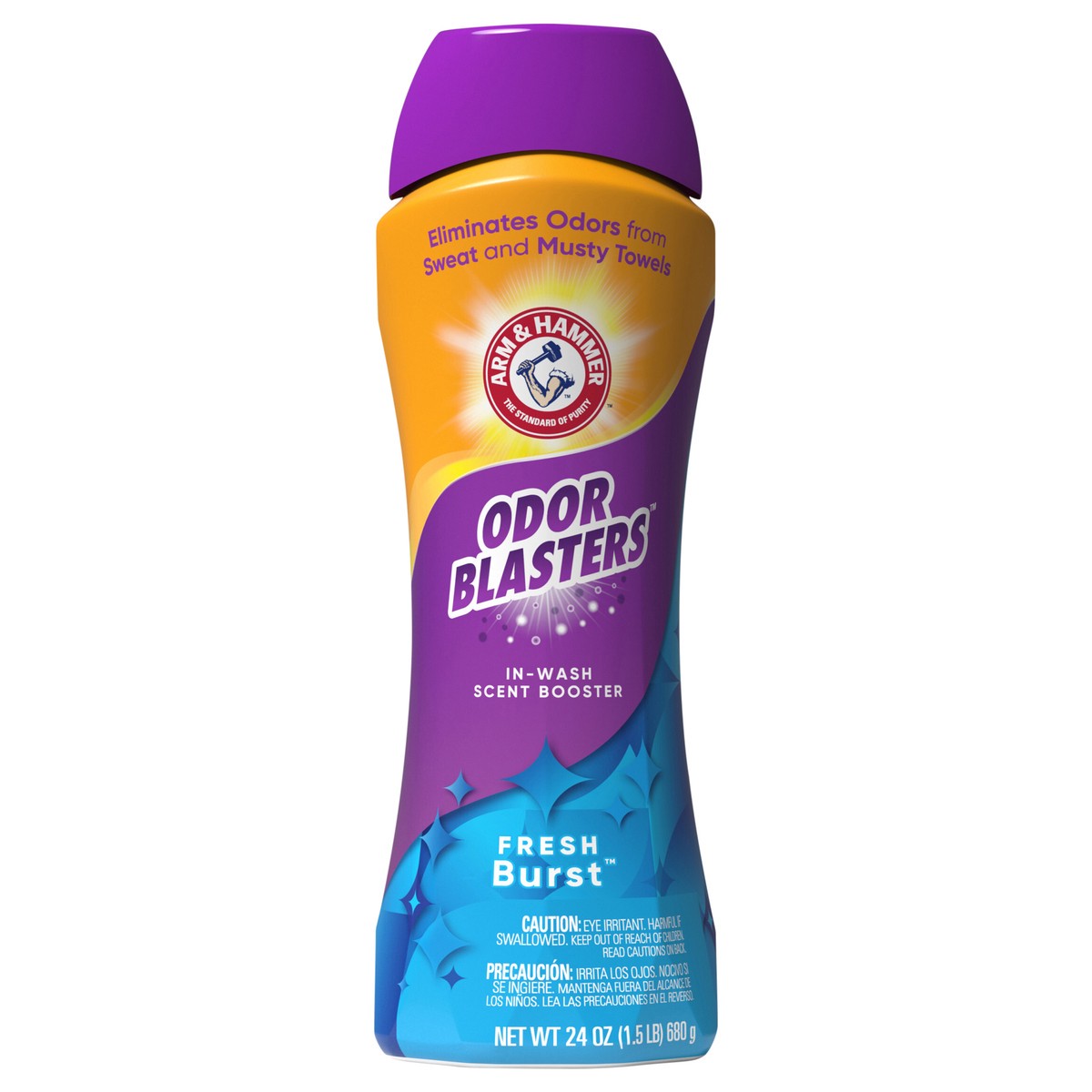 slide 1 of 5, ARM & HAMMER Odor Blasters In-Wash Scent Booster - Fresh Burst, 24 oz, 24 oz