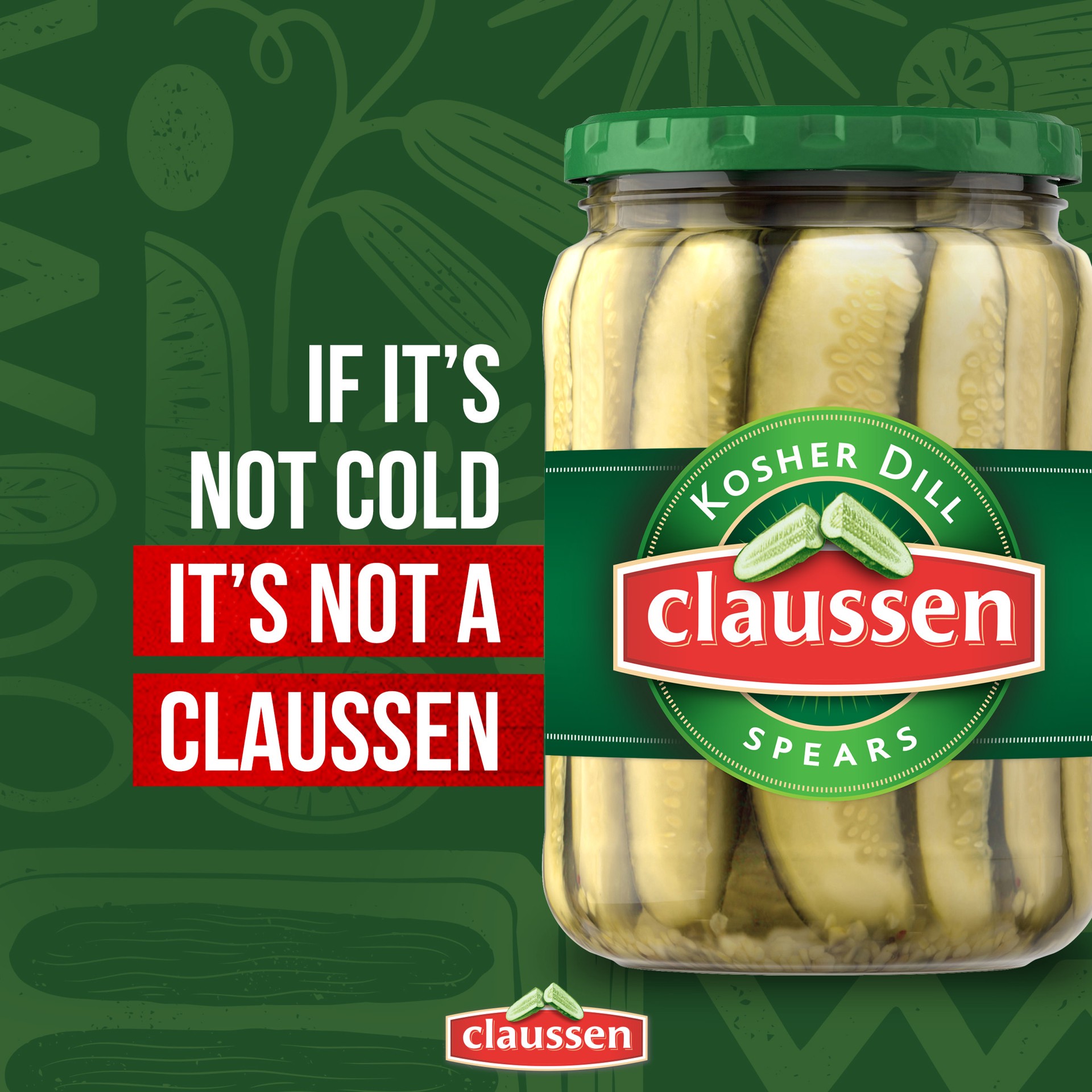 slide 2 of 5, Claussen Kosher Dill Pickle Spears, 24 fl. oz. Jar, 24 fl oz