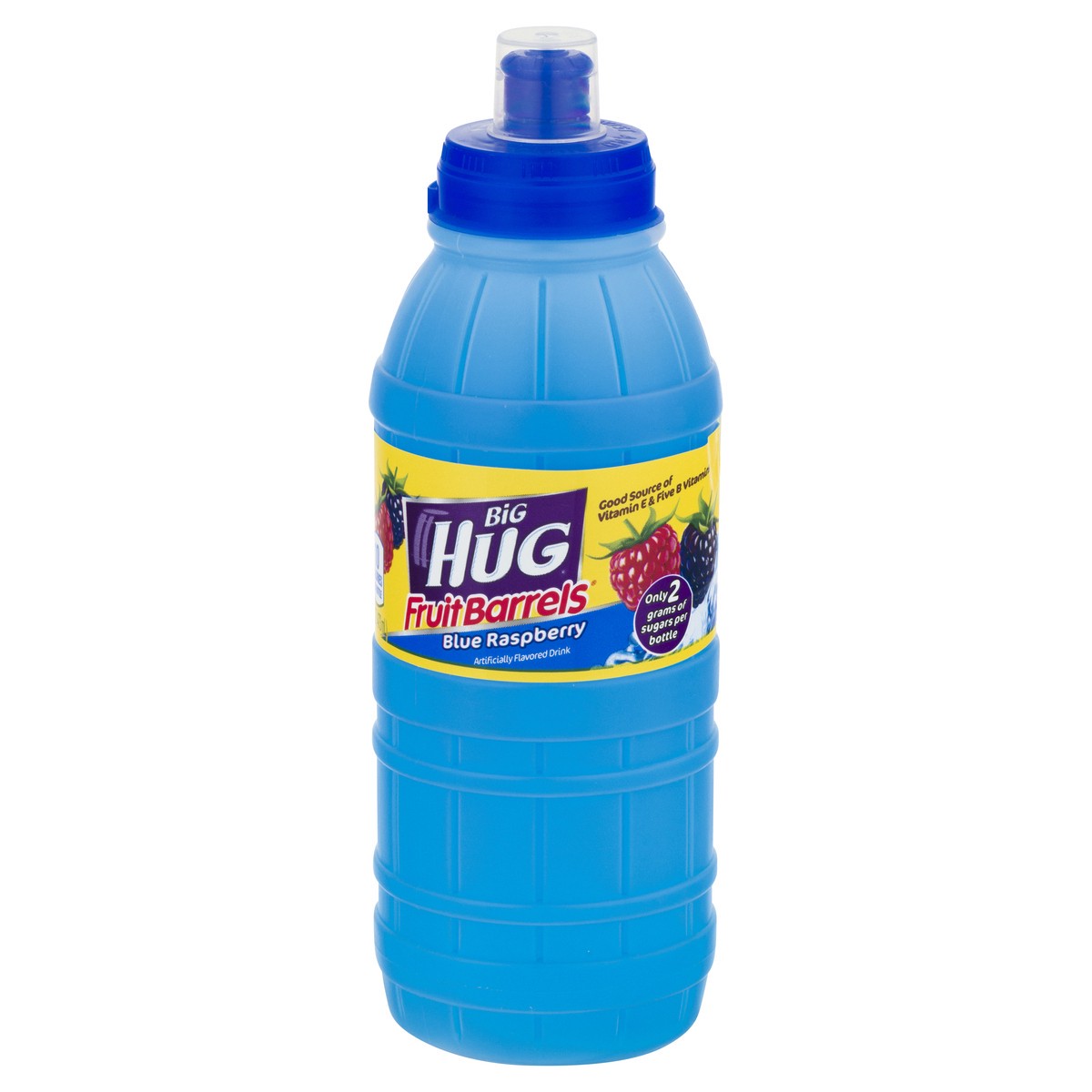 slide 6 of 12, Big Hug Fruit Barrels Blue Raspberry Fruit Drink 16 oz, 16 oz