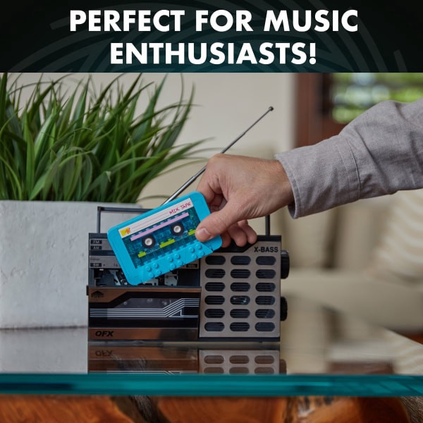 slide 5 of 6, Brickcraft, Llc Mtv Retro Builds Cassette Tape Brick Building Set, Set Of 96 Pieces, 1 ct