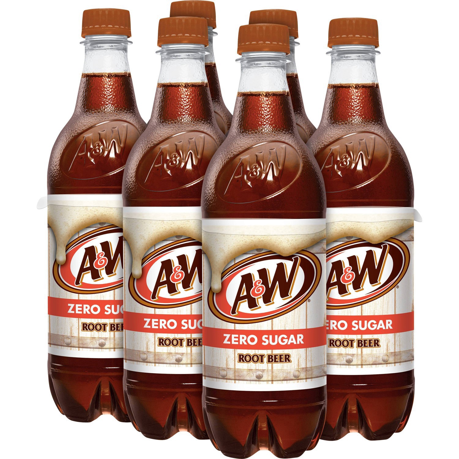 slide 40 of 94, A&W Root Beer Zero Sugar Bottles, 6 ct; 16.9 fl oz