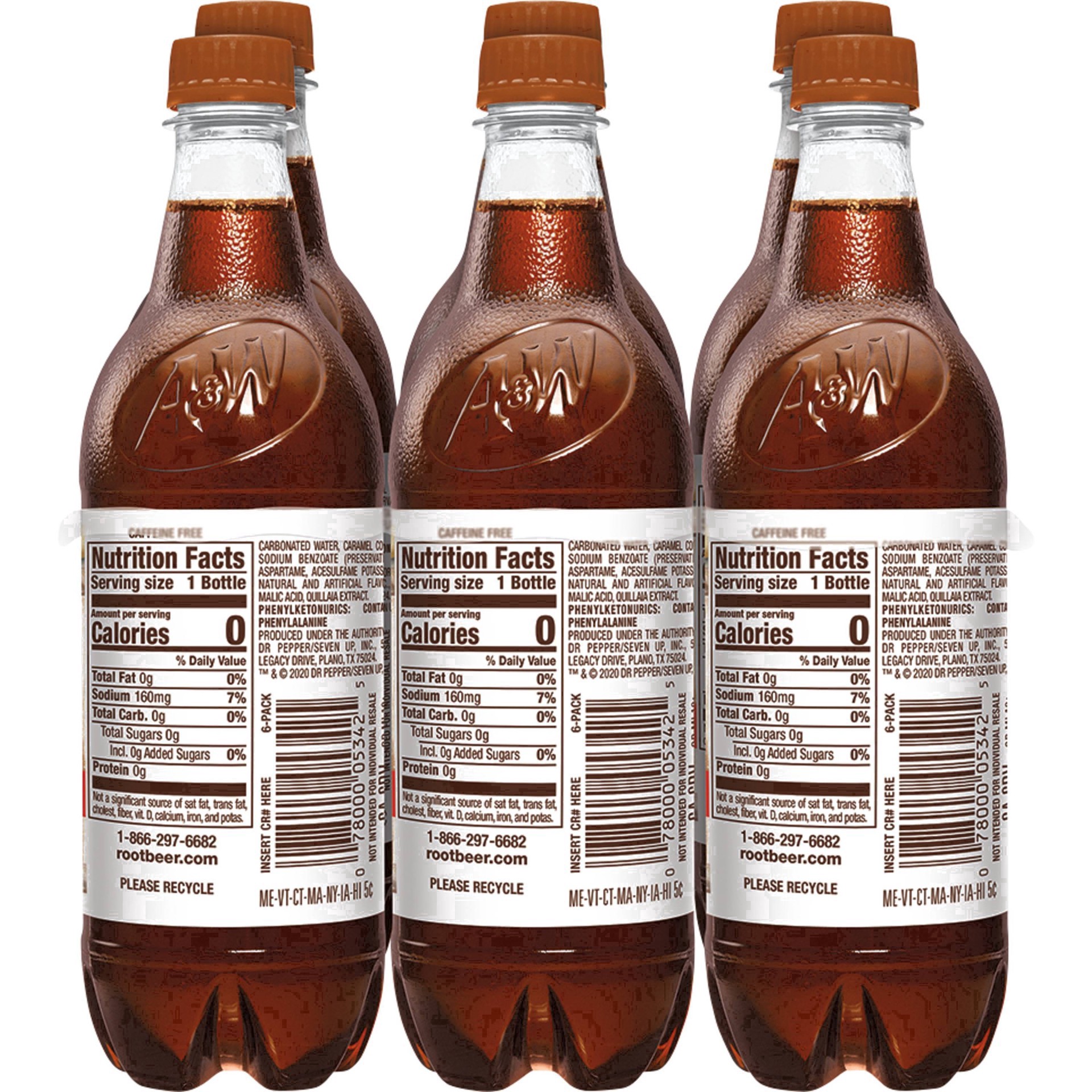 slide 25 of 94, A&W Root Beer Zero Sugar Bottles, 6 ct; 16.9 fl oz