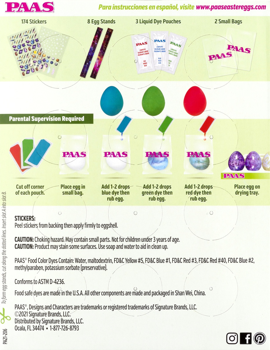 slide 9 of 9, PAAS Galactic Easter Eggs Decorating Kit, 1 ct