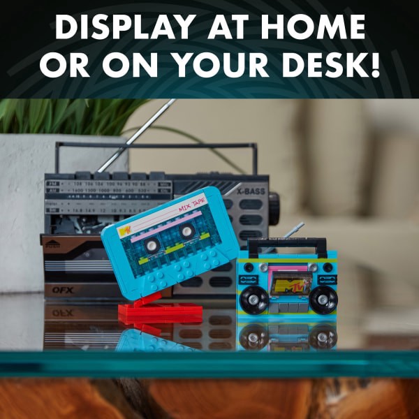 slide 5 of 8, Brickcraft, Llc Mtv Retro Builds Boom Box Brick Building Set, Set Of 96 Pieces, 1 ct