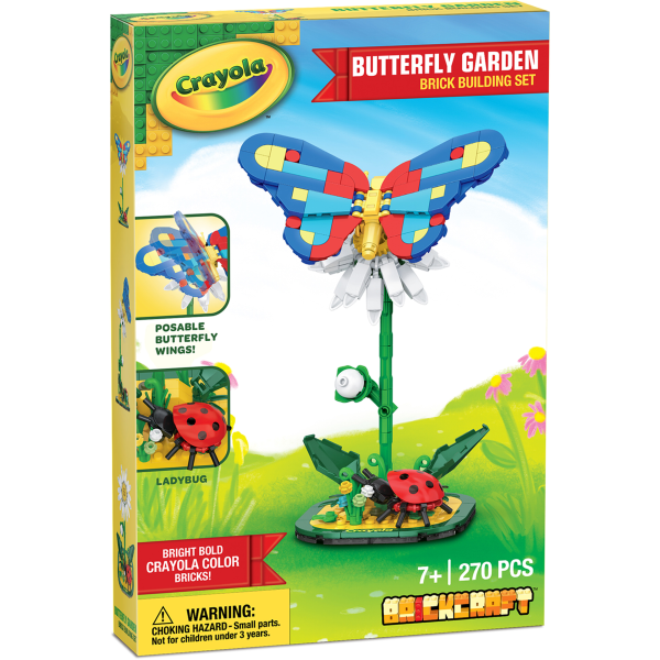 Crayola Butterfly Garden Brick Building Set, 270 Pieces | Shipt