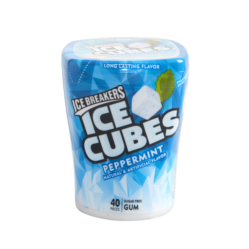 slide 1 of 1, Ice Breakers Ice Cubes peppermint gum, 40 ct