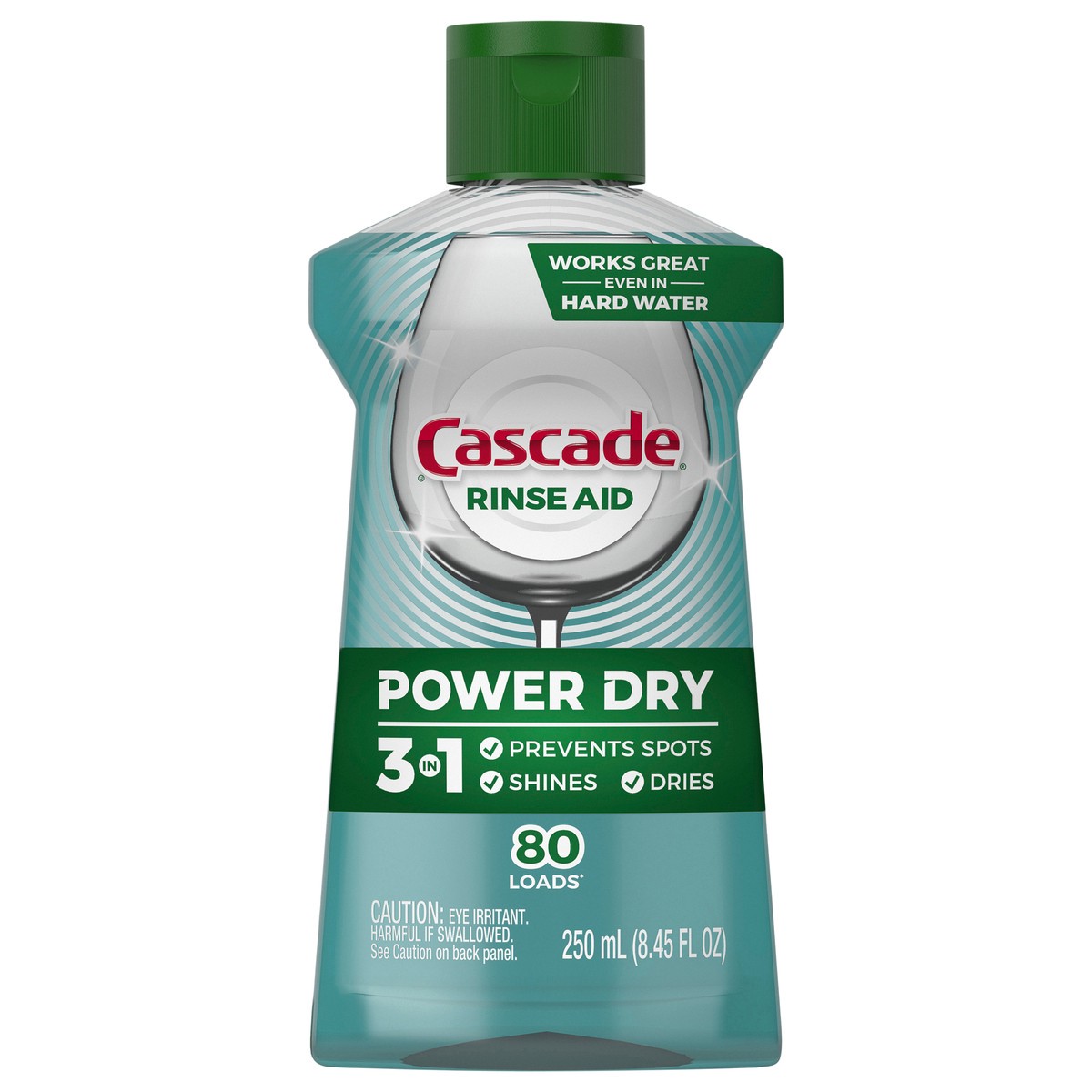 slide 1 of 3, Cascade Power Dry Dishwasher Rinse Aid, 8.45 fl oz, 8.45 fl oz