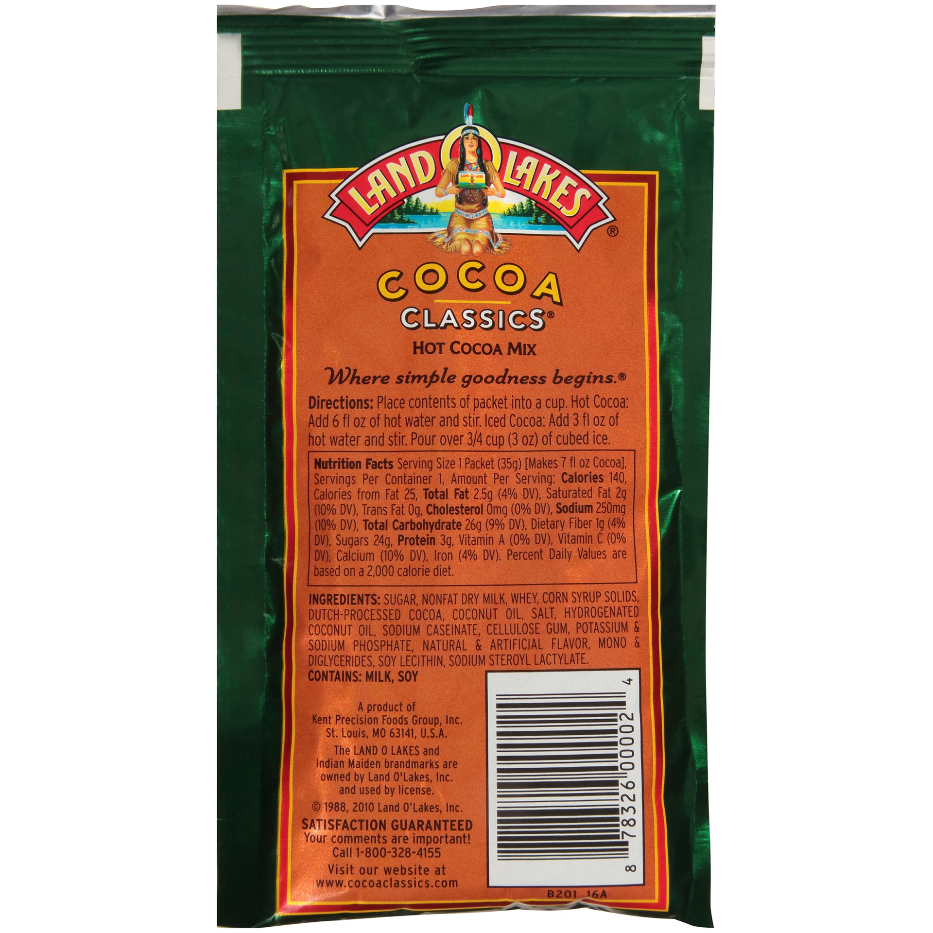 slide 6 of 6, Land O'Lakes Land O' Lakes Mint Hot Cocoa Mix, 1.25 oz