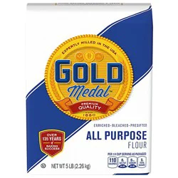 Gold Medal Bleached Enriched Presifted All Purpose Flour - 5 Lb