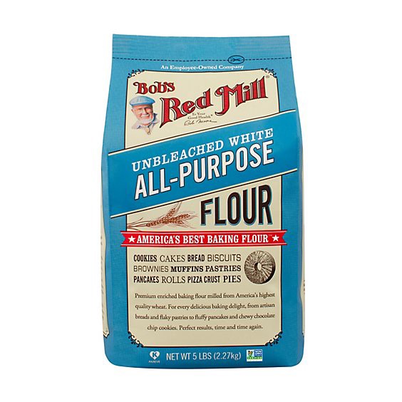 slide 1 of 1, Bob's Red Mill All Purpose Unbleached White Flour - 5 Lb, 5 lb